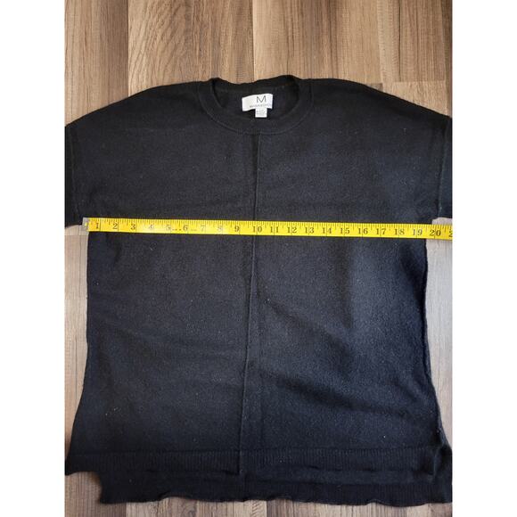 Magaschoni Black 100% Cashmere Crew Pull Over Sweater Women's Size S - Picture 5 of 6